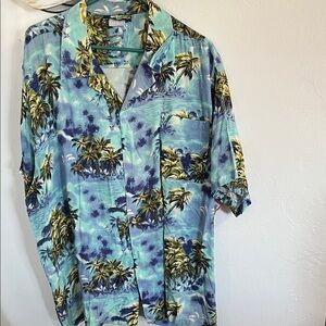 Gallery Palm Tree Print Casual Shirt